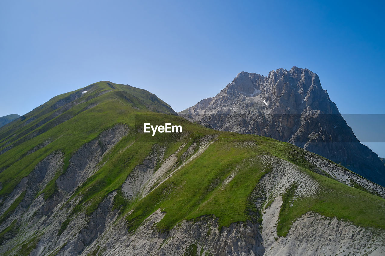 Aerial view of the big horn from the field of emperor abruzzo