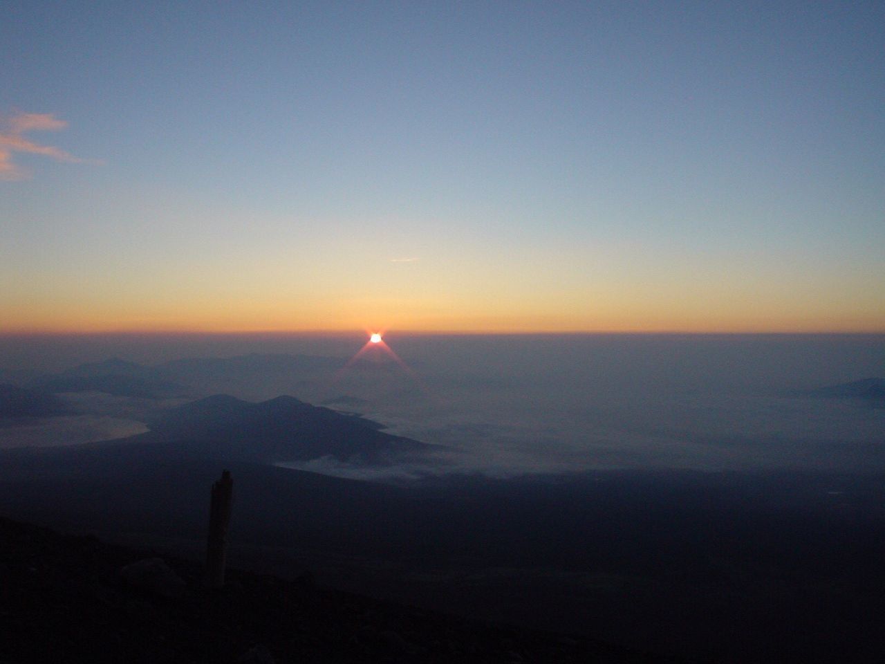 SUNSET OVER MOUNTAIN