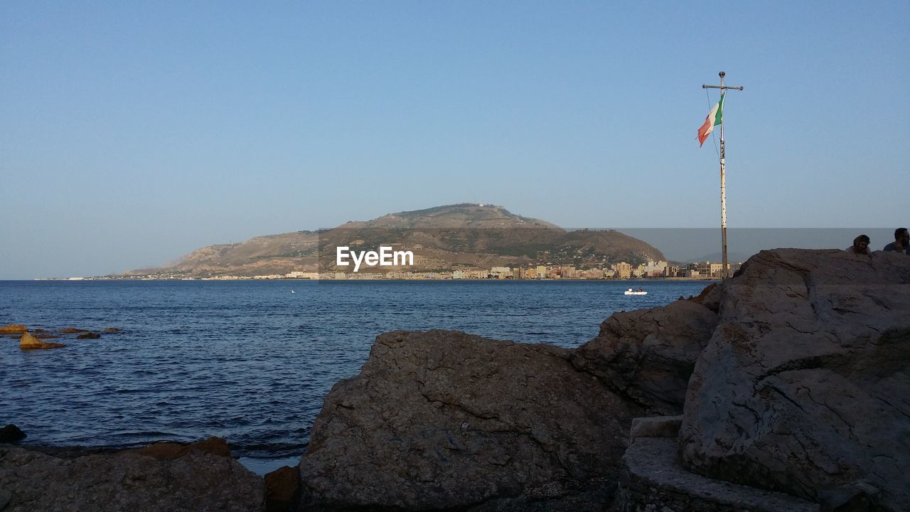 SEA AGAINST CLEAR SKY