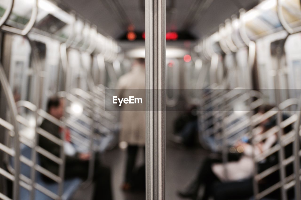 People sitting in train