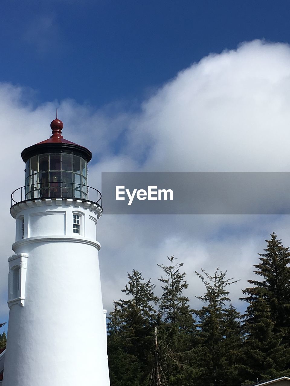 Low angle view of lighthouse against sky