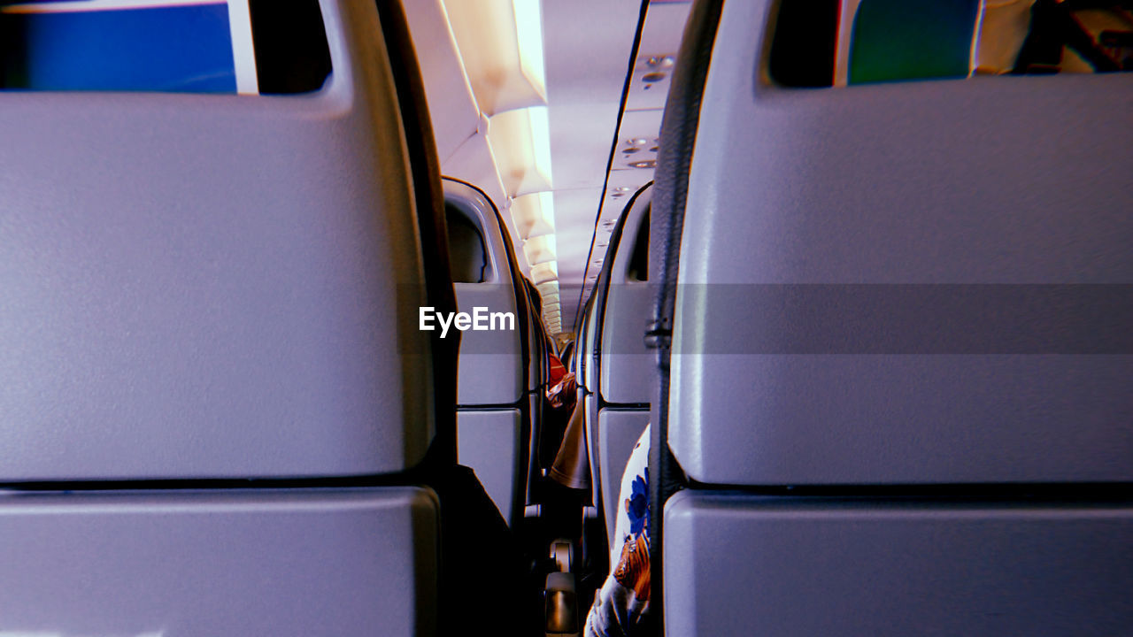 Interior of airplane 