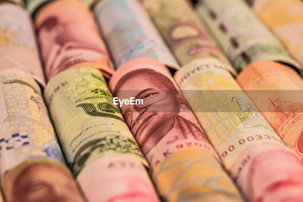 Full frame shot of banknotes