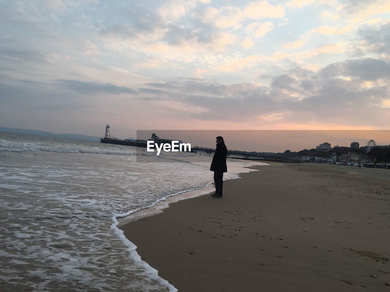 SCENIC VIEW OF SEA DURING SUNSET