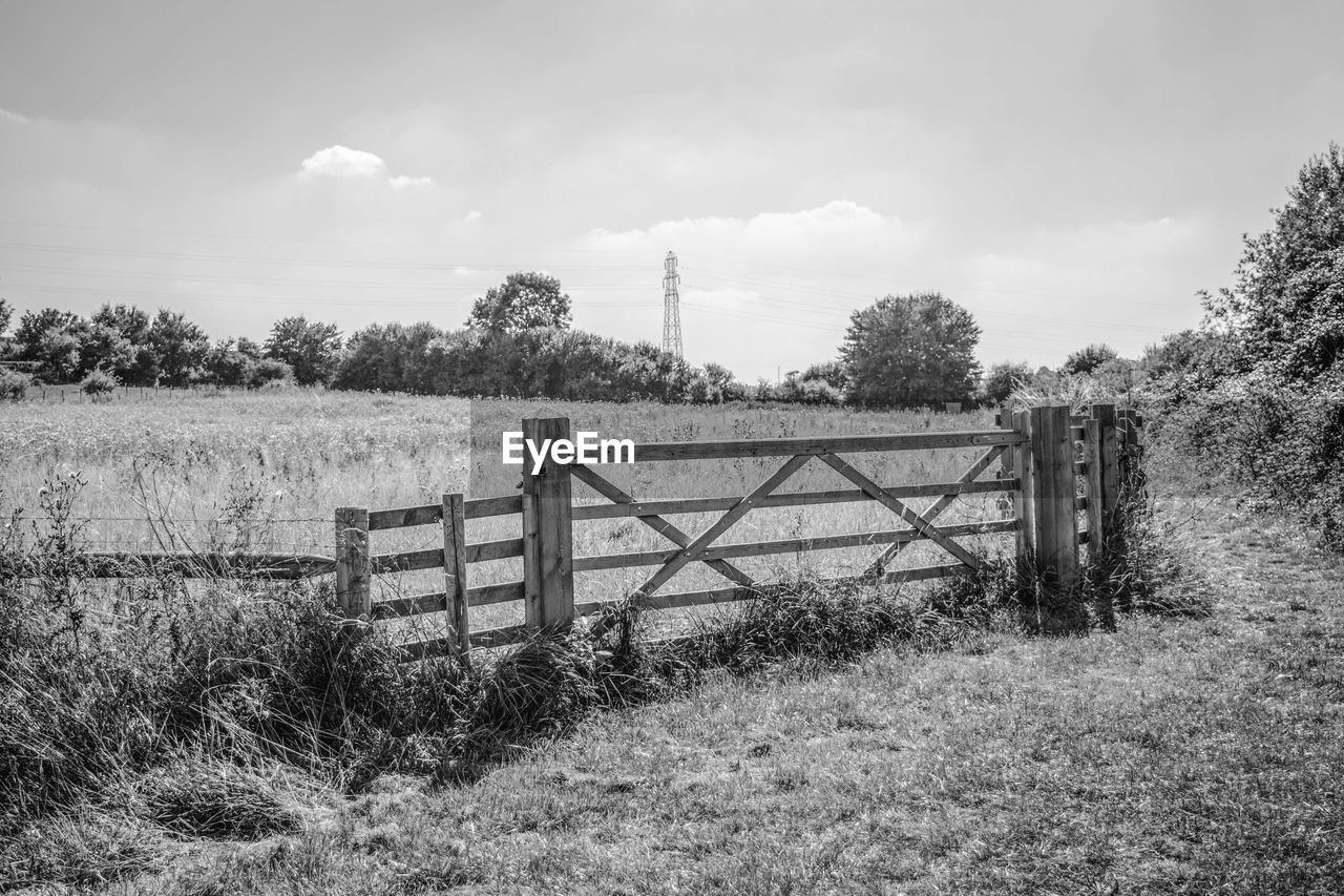 View of field against sky