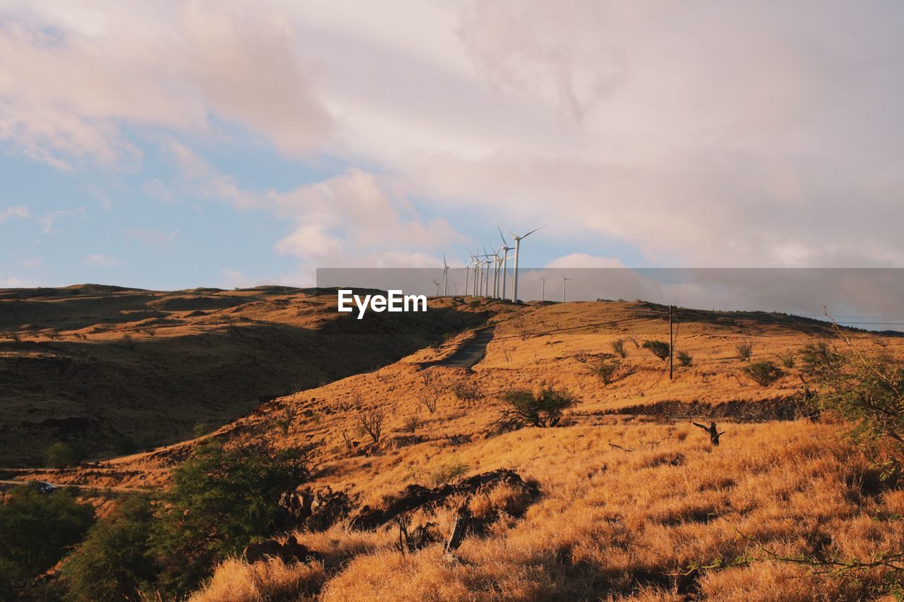 SCENIC VIEW OF LANDSCAPE AGAINST CLOUDY SKY