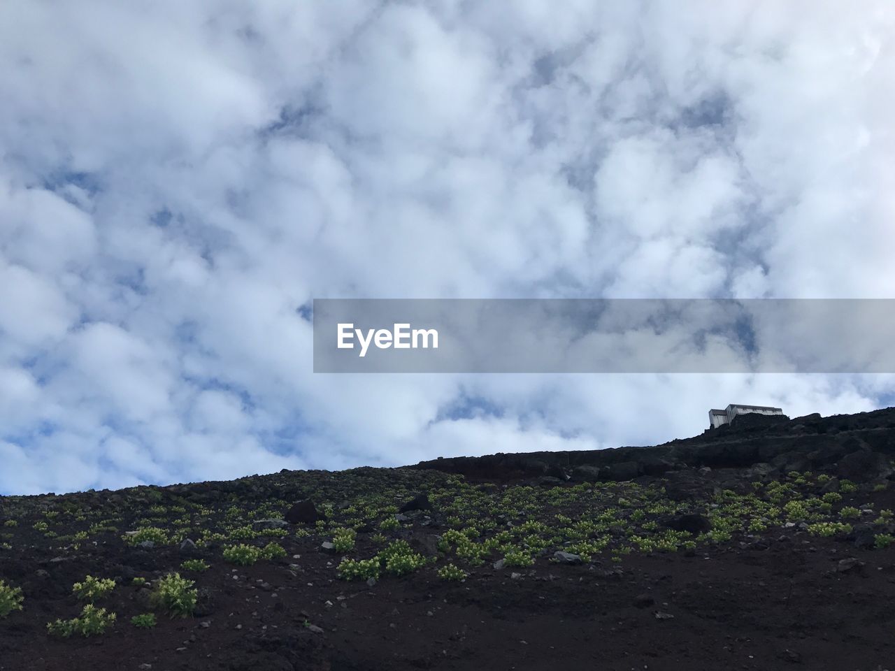 Low angle view of mountain against sky