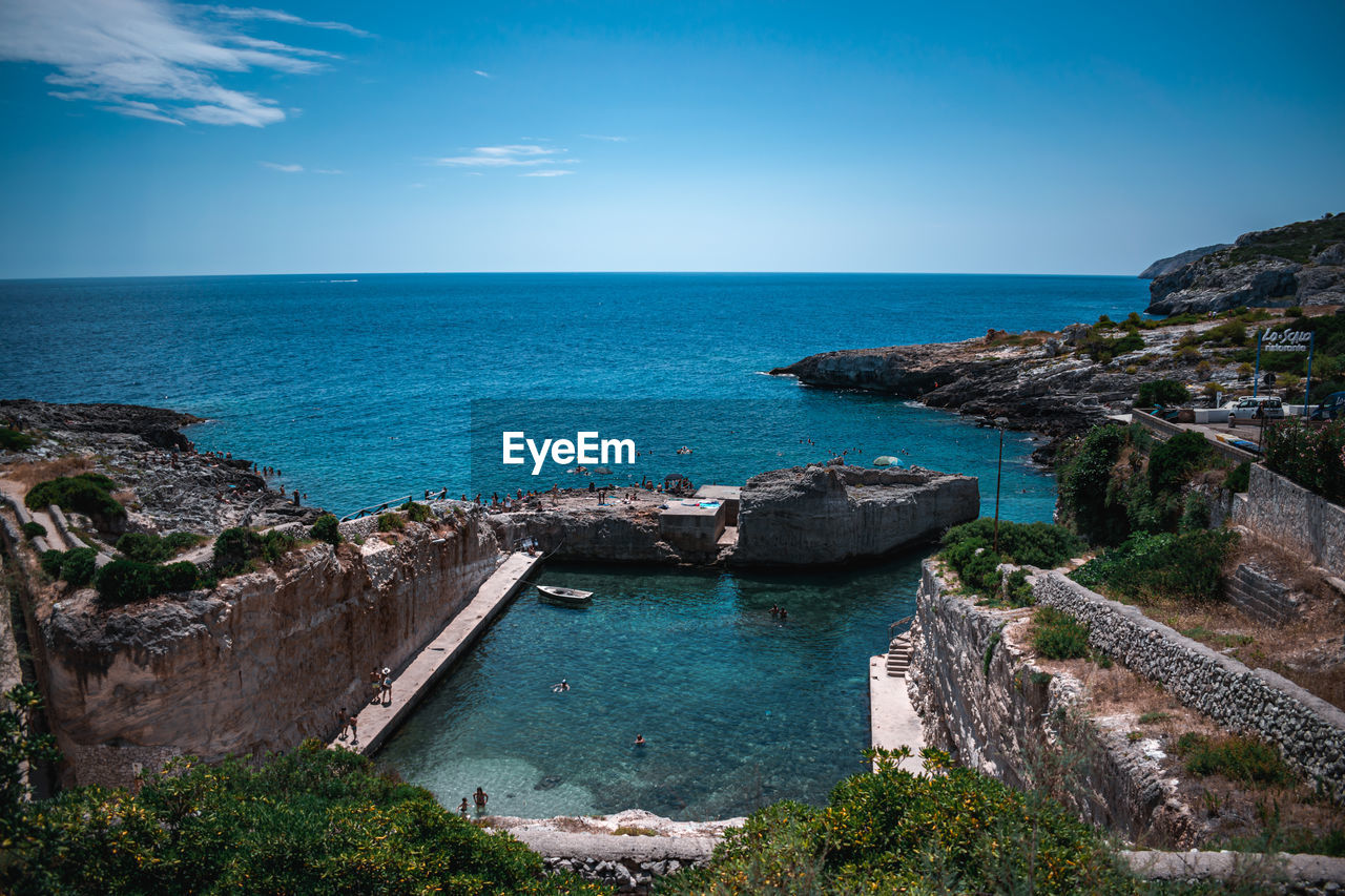 View on the sea in puglia