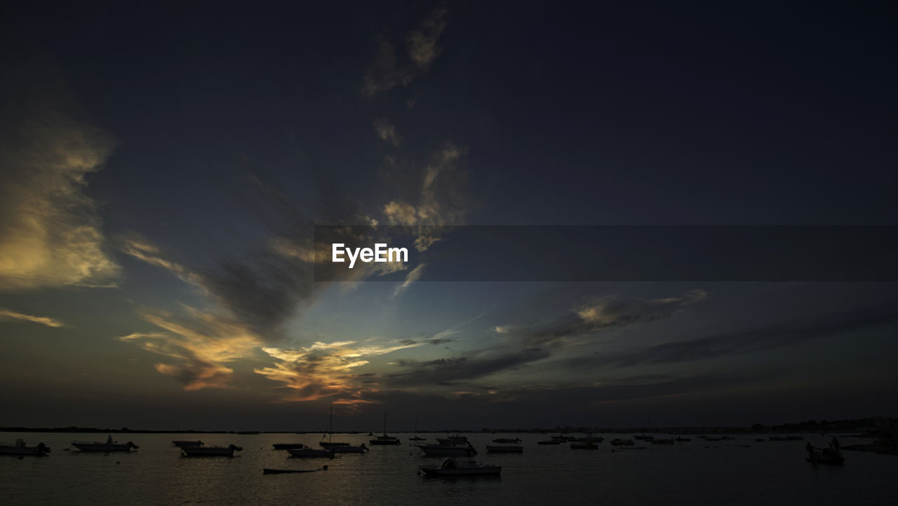 SILHOUETTE BEACH AGAINST SKY DURING SUNSET