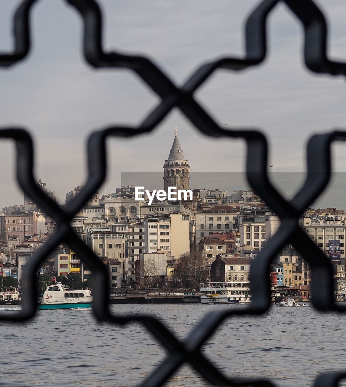 Frame of the landscape of istanbul , bospore ,galata