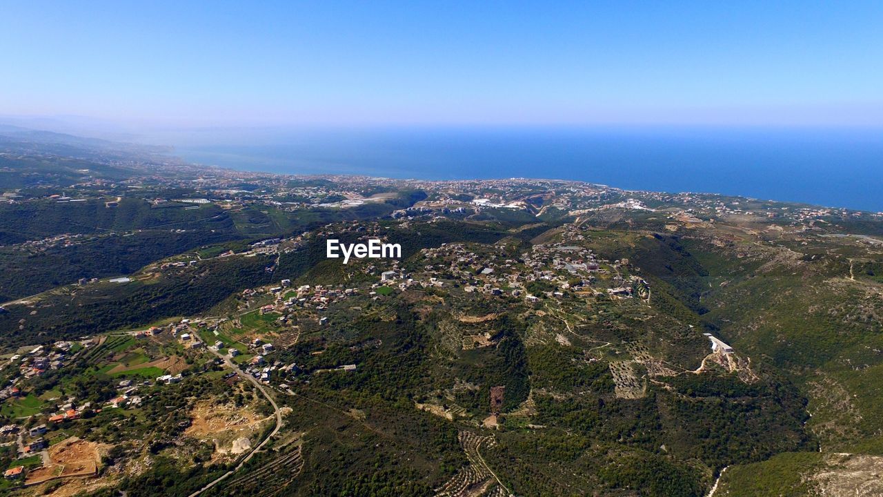 Aerial view of cityscape