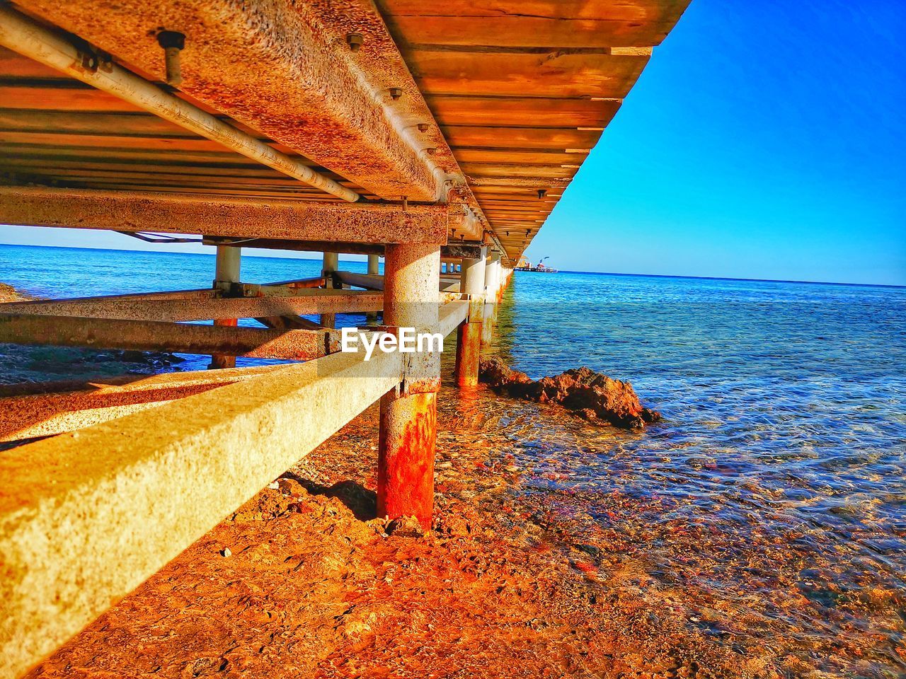 VIEW OF BRIDGE OVER SEA