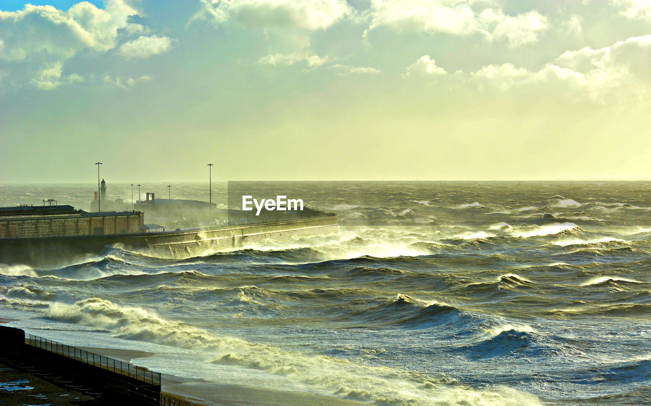 View of calm sea against the sky