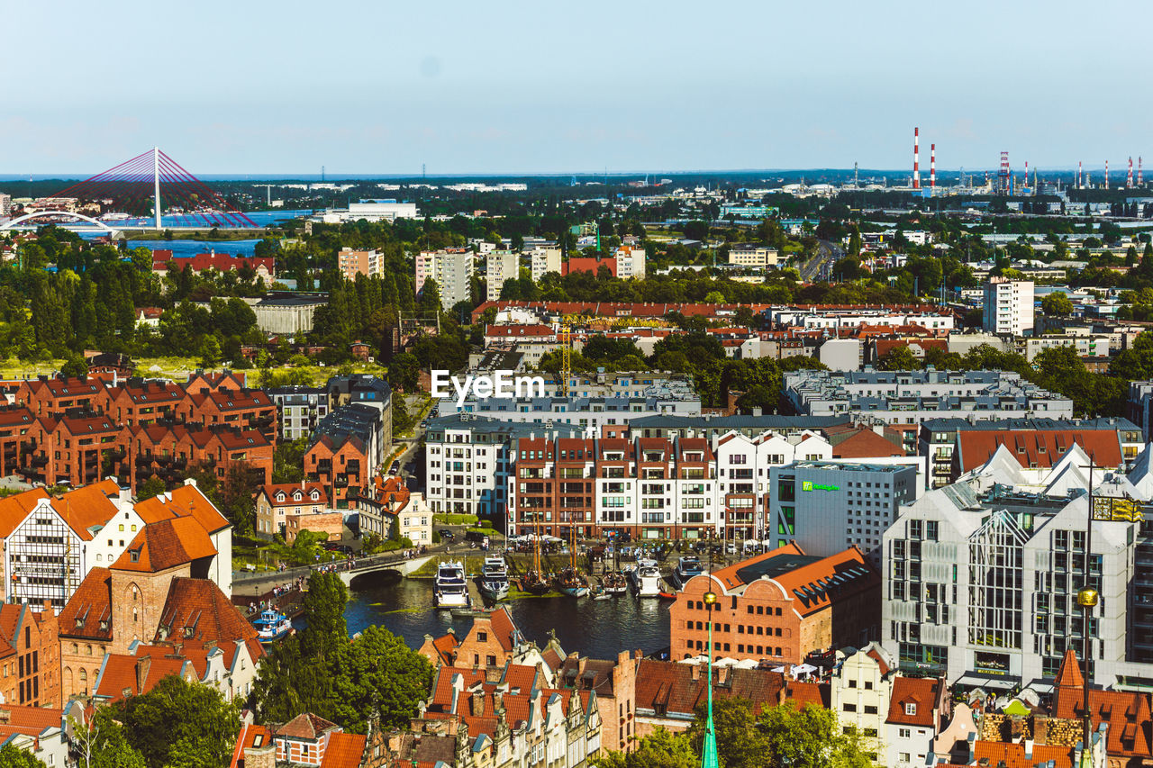 Gdansk old town during a summer day.