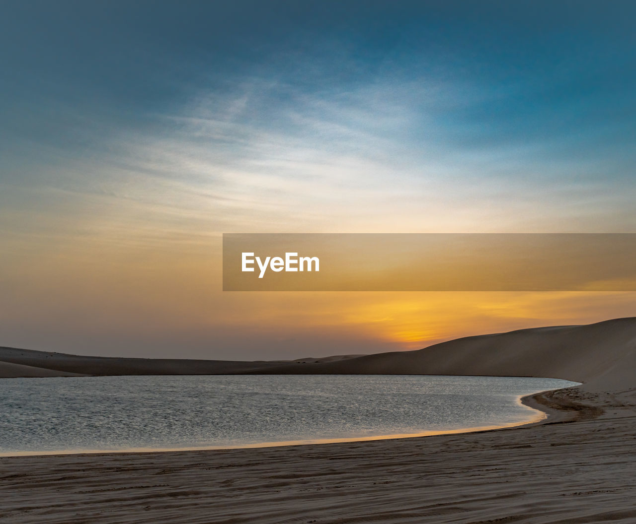 SCENIC VIEW OF SEA DURING SUNSET