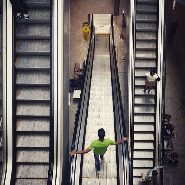 WOMAN CLIMBING STEPS