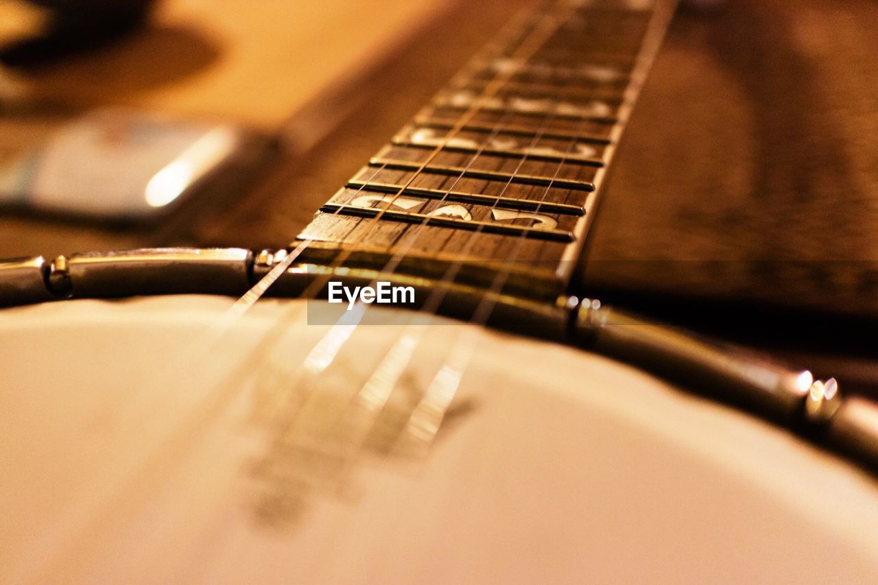 Detail shot of guitar