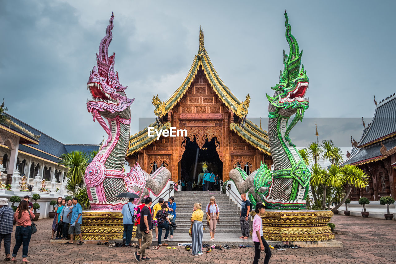 Wat den salee sri muang gan or wat ban den. the beautiful temple in north of thailand.