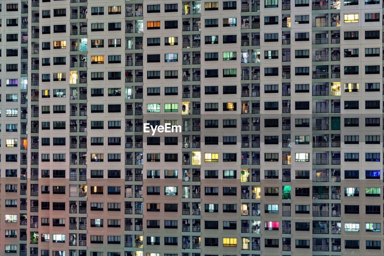 Full frame shot of apartment building