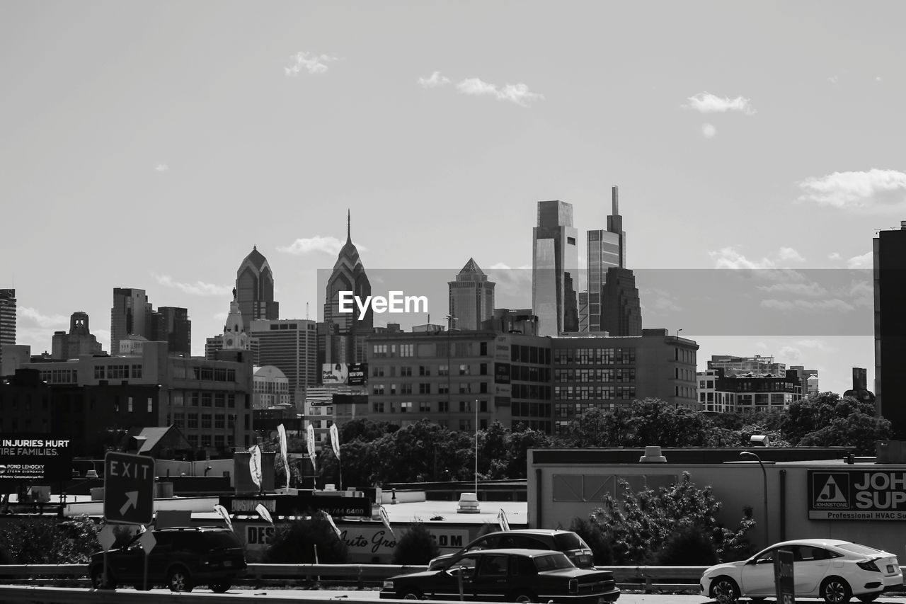 CITYSCAPE AGAINST SKY IN CITY