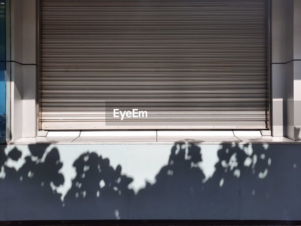 CLOSE-UP OF WINDOW BLINDS