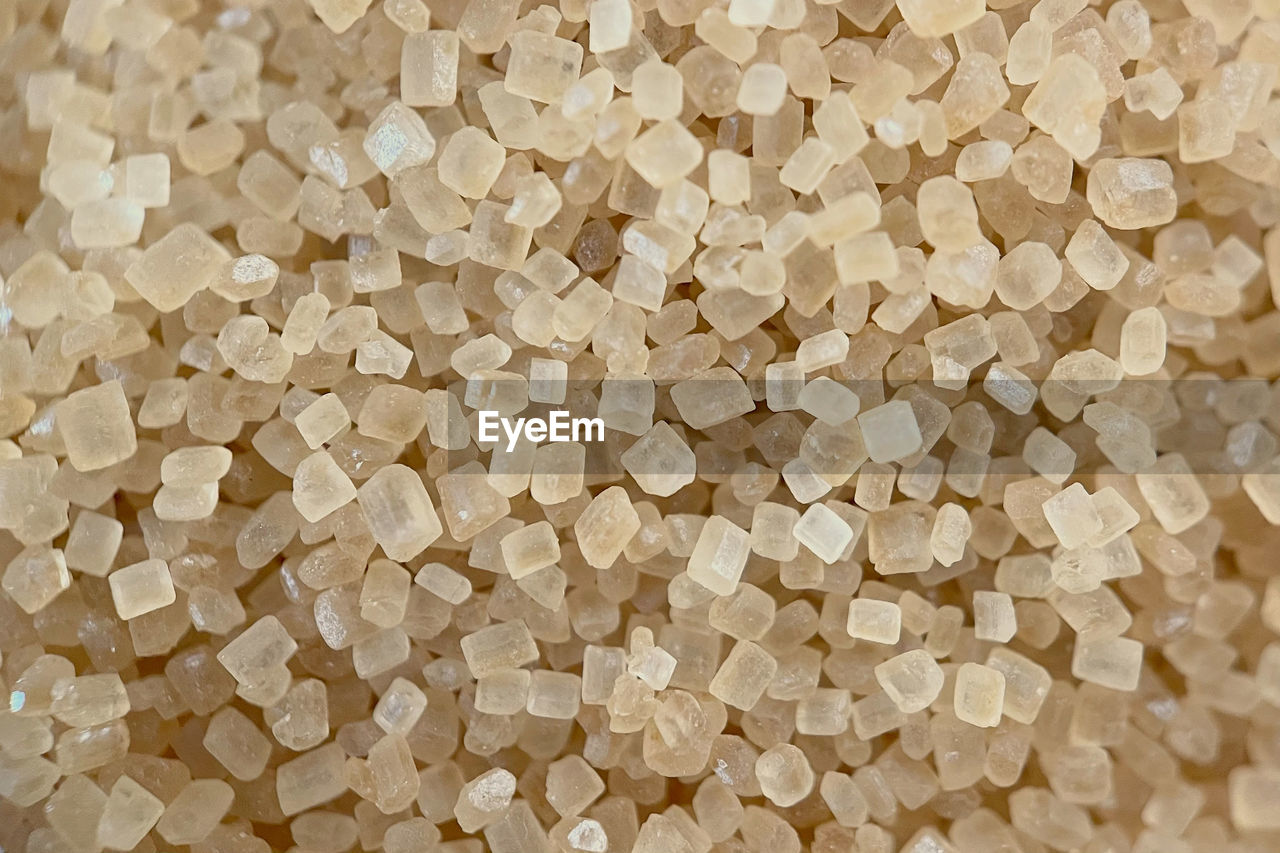 Sugar cubes closeup