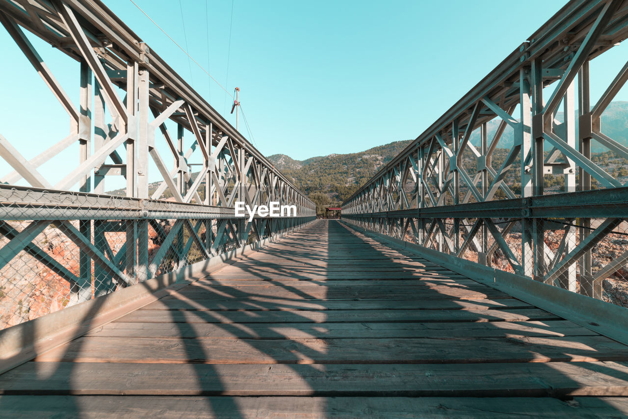 Bridge against clear sky