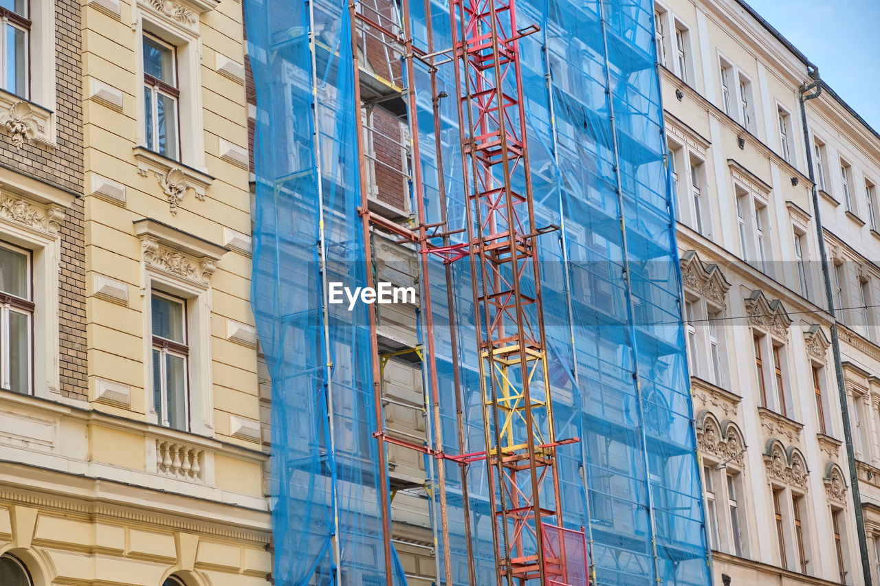 low angle view of buildings in city