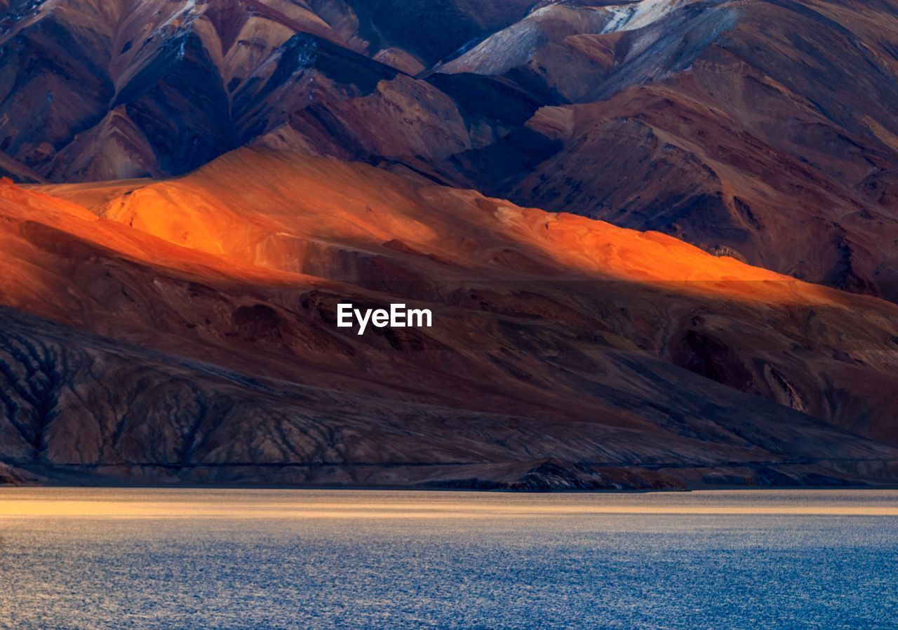 Scenic view of snowcapped mountains