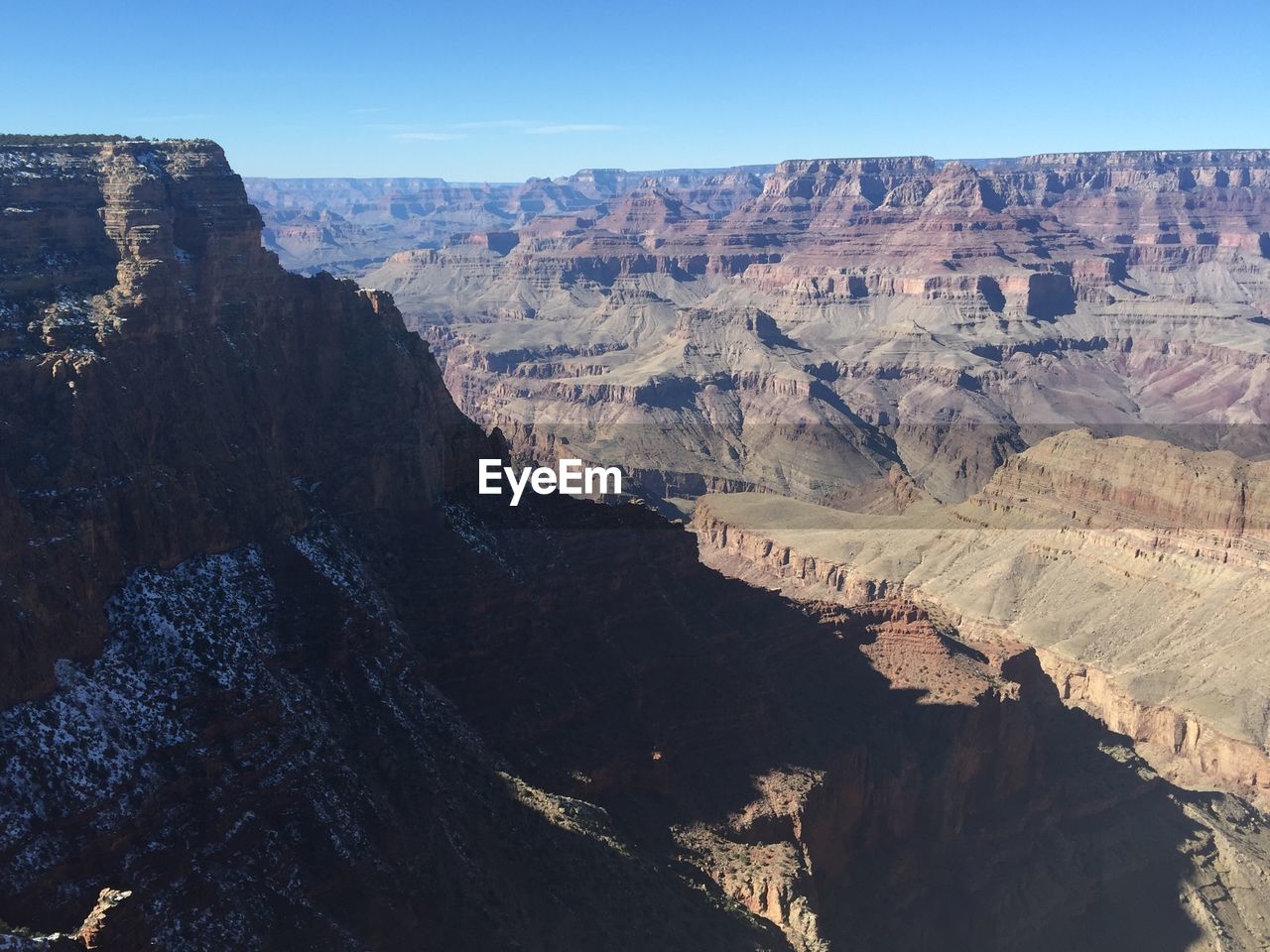 Scenic view of rocky mountains