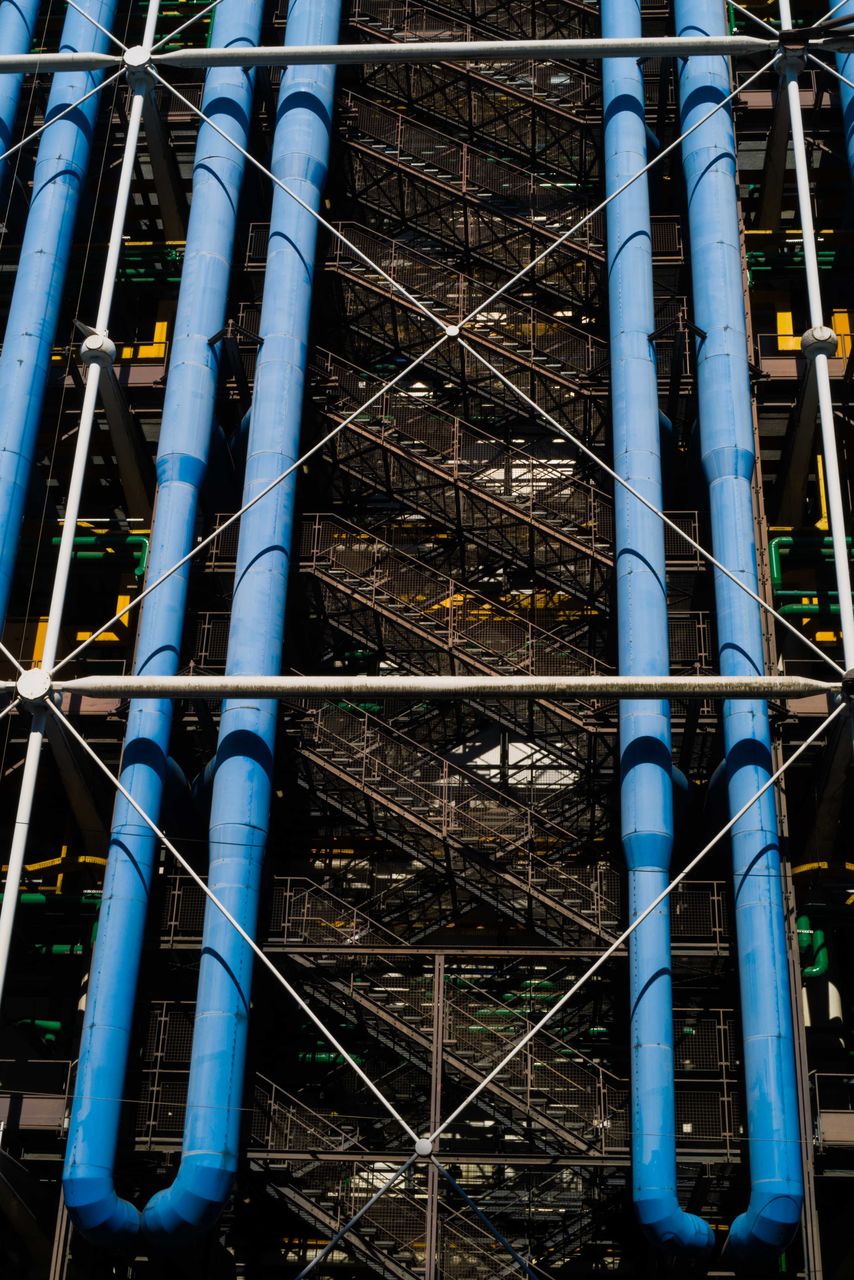 Pompidou museum exterior details