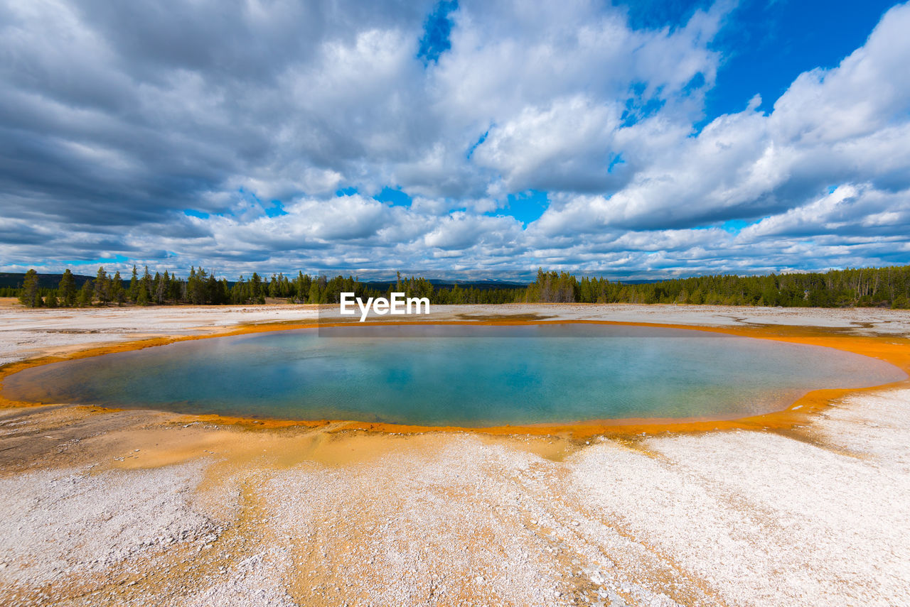VIEW OF LANDSCAPE AGAINST CLOUDY SKY