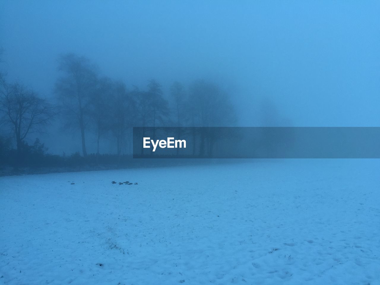 Scenic view of landscape against blue sky