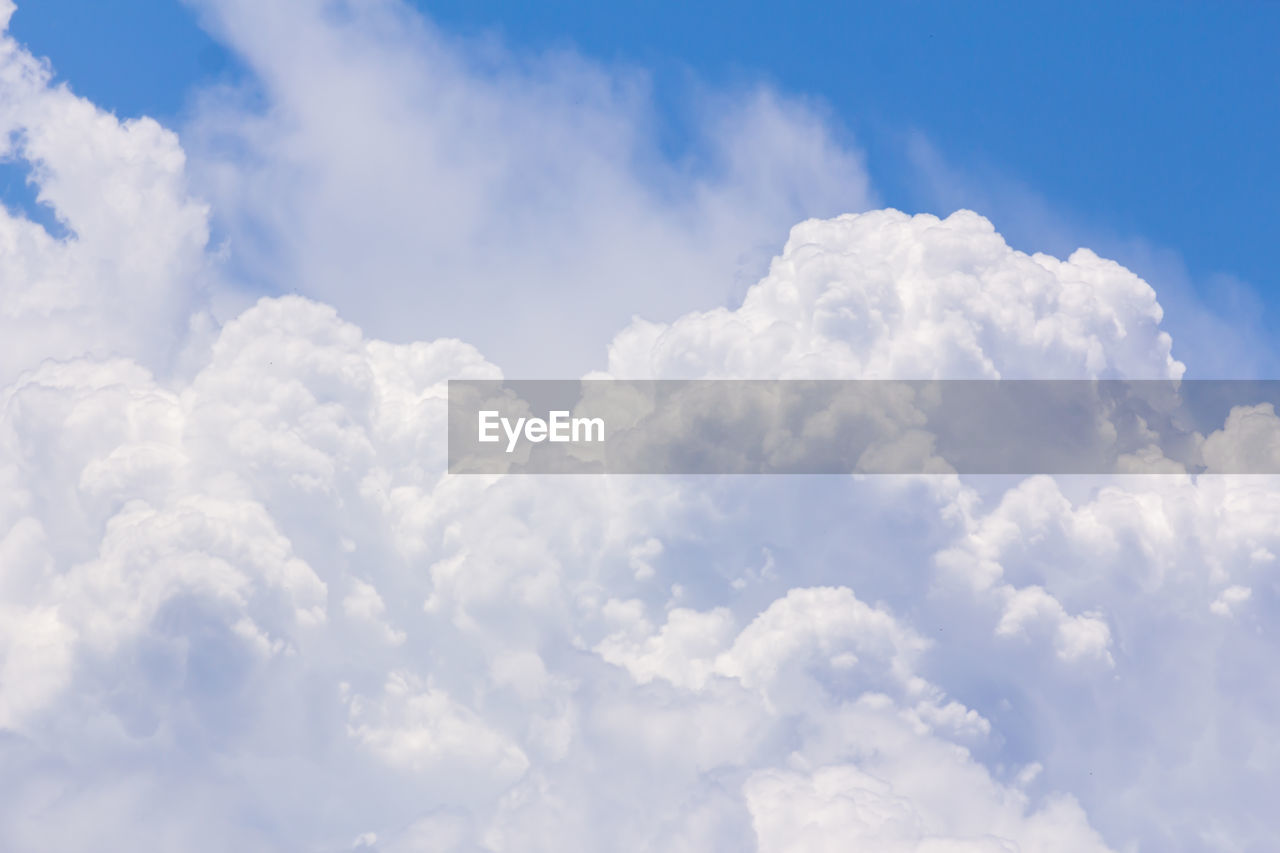 Cloud close up with blue sky