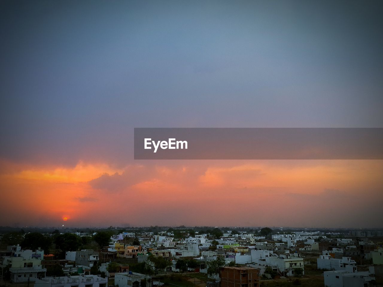 Cityscape at sunset