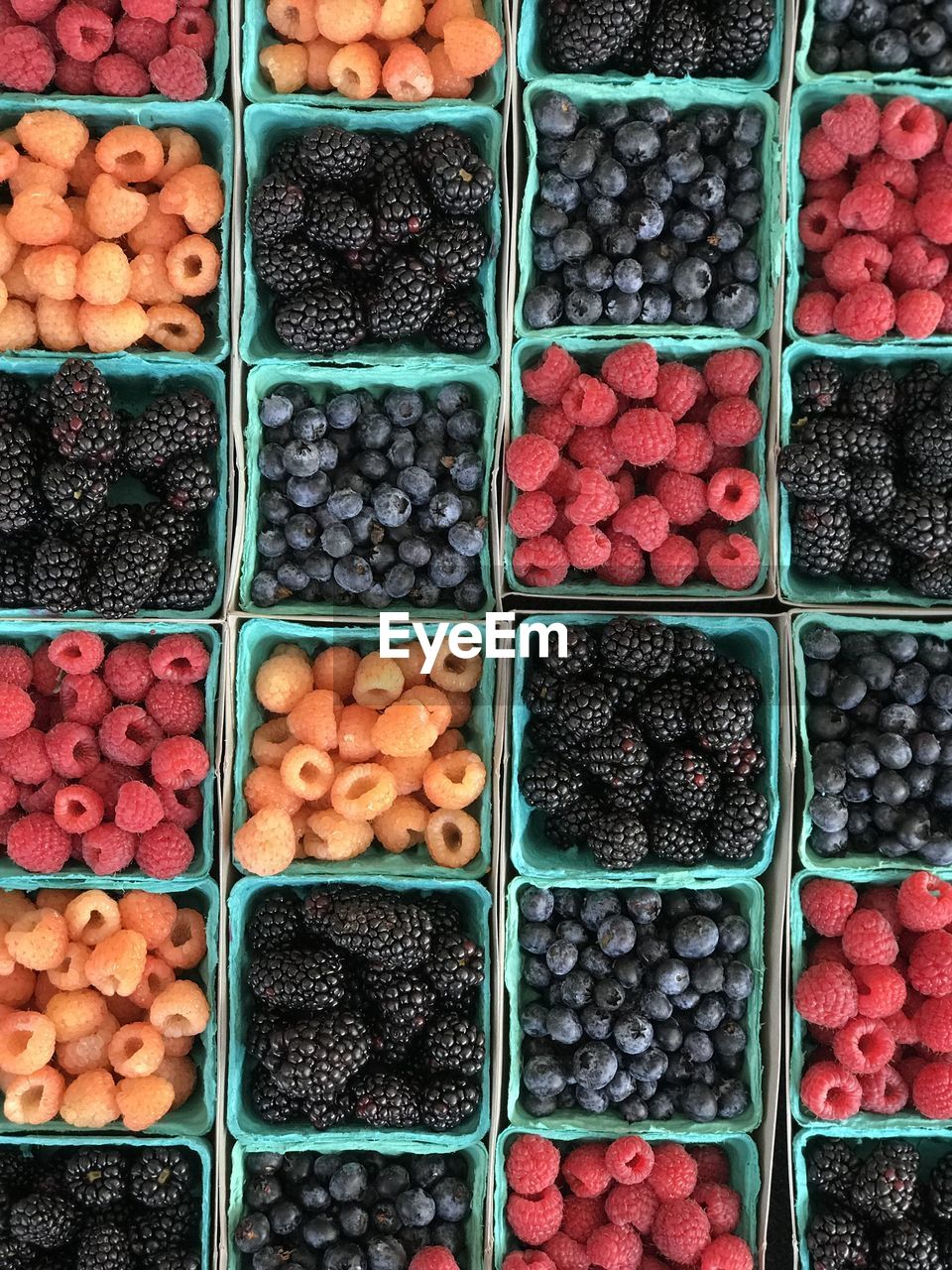 Full frame shot of various fruits for sale in market