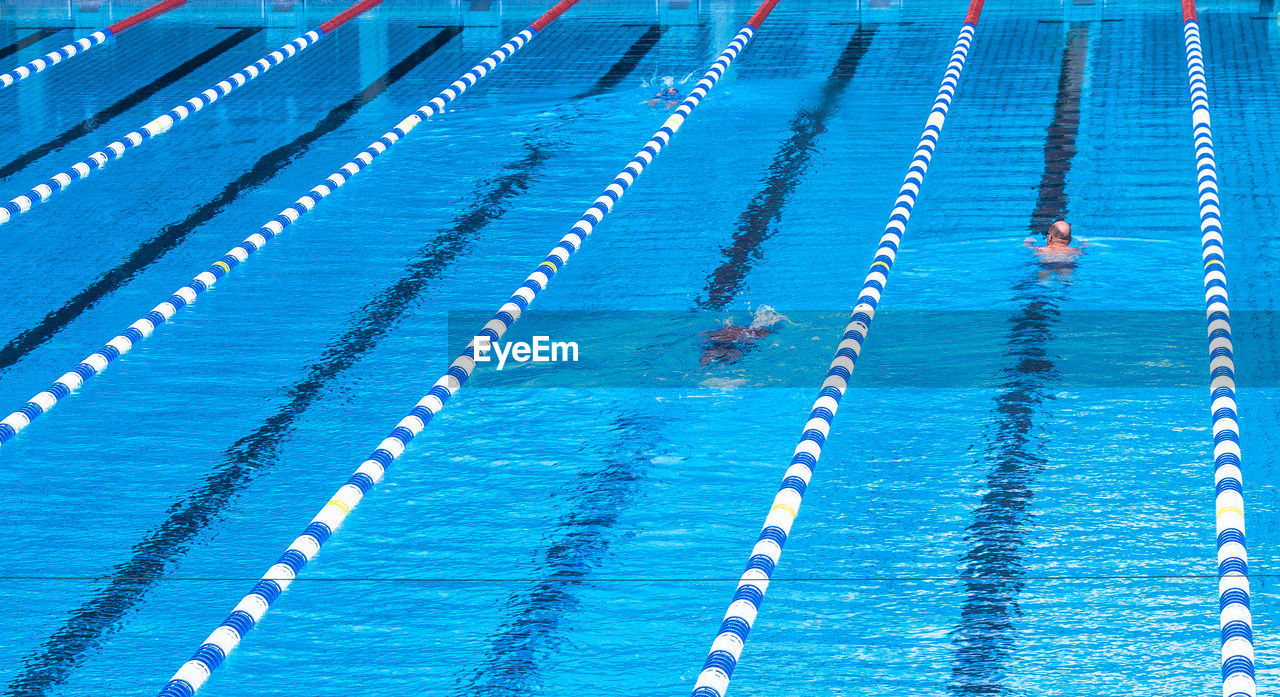 High angle view of swimming pool