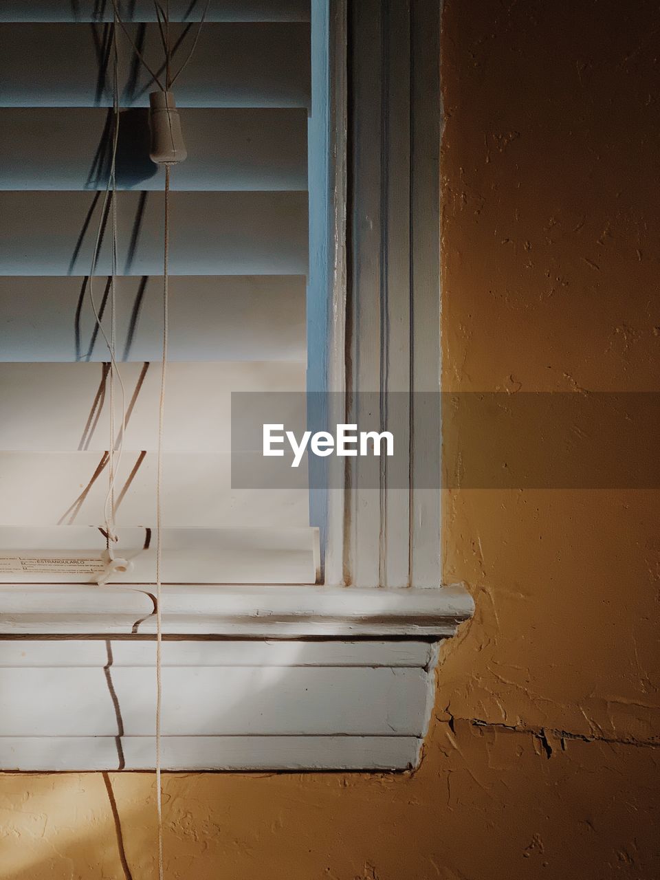 Close-up of closed window of house