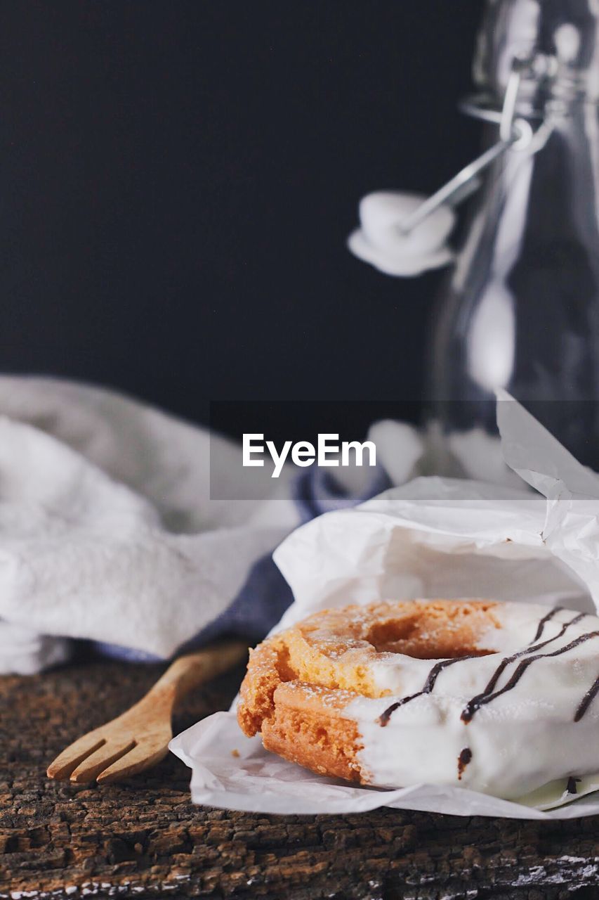 Close-up of sweet food on table