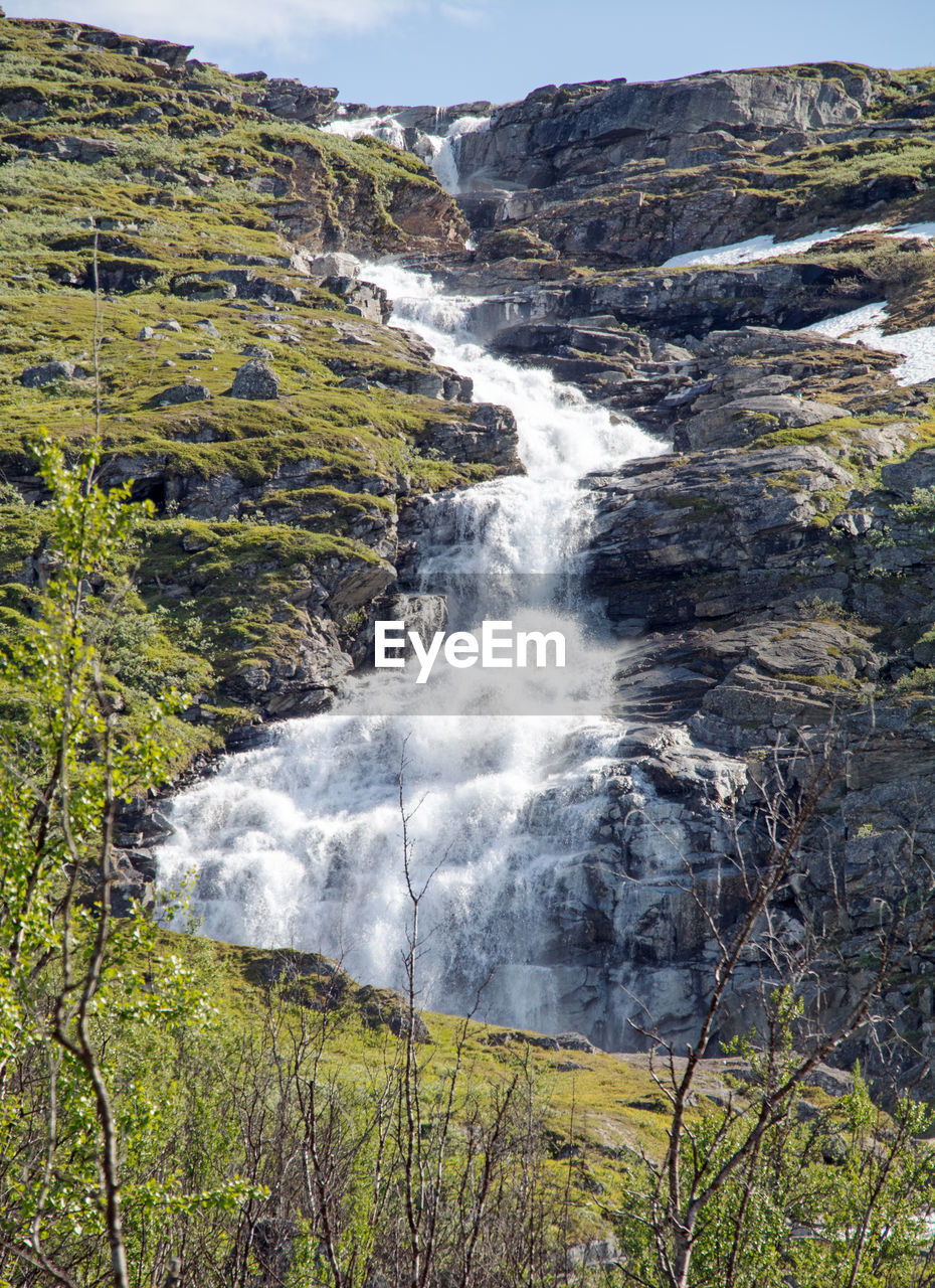 SCENIC VIEW OF WATERFALL