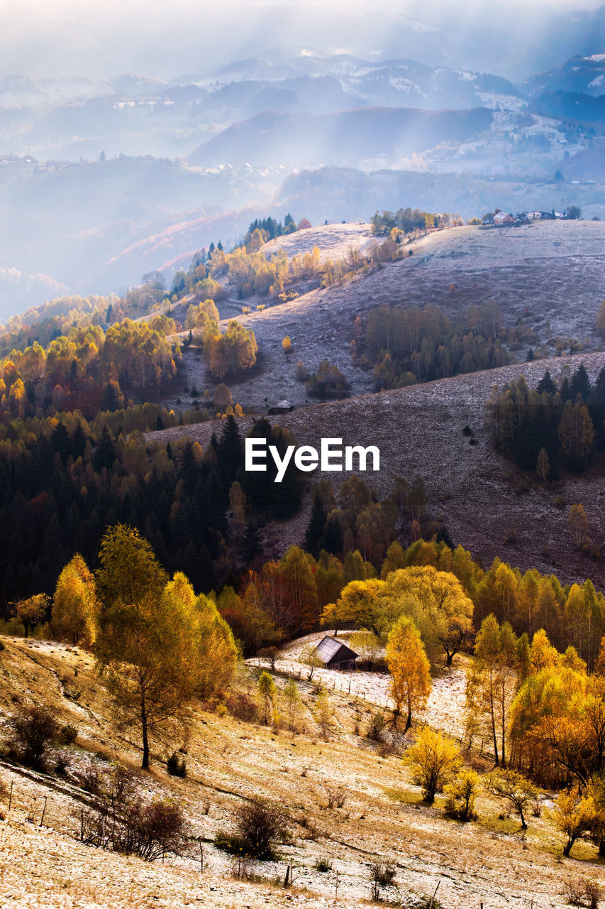 HIGH ANGLE VIEW OF LANDSCAPE AGAINST SKY