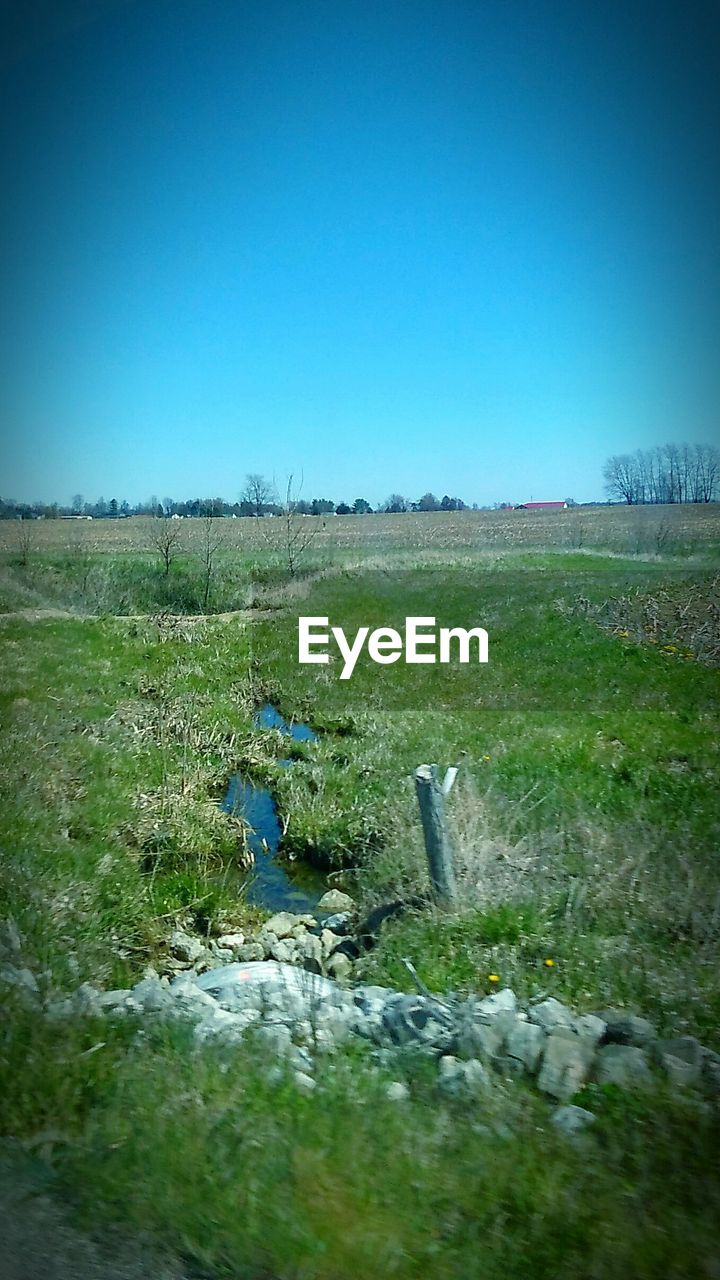 SCENIC VIEW OF LANDSCAPE AGAINST CLEAR SKY