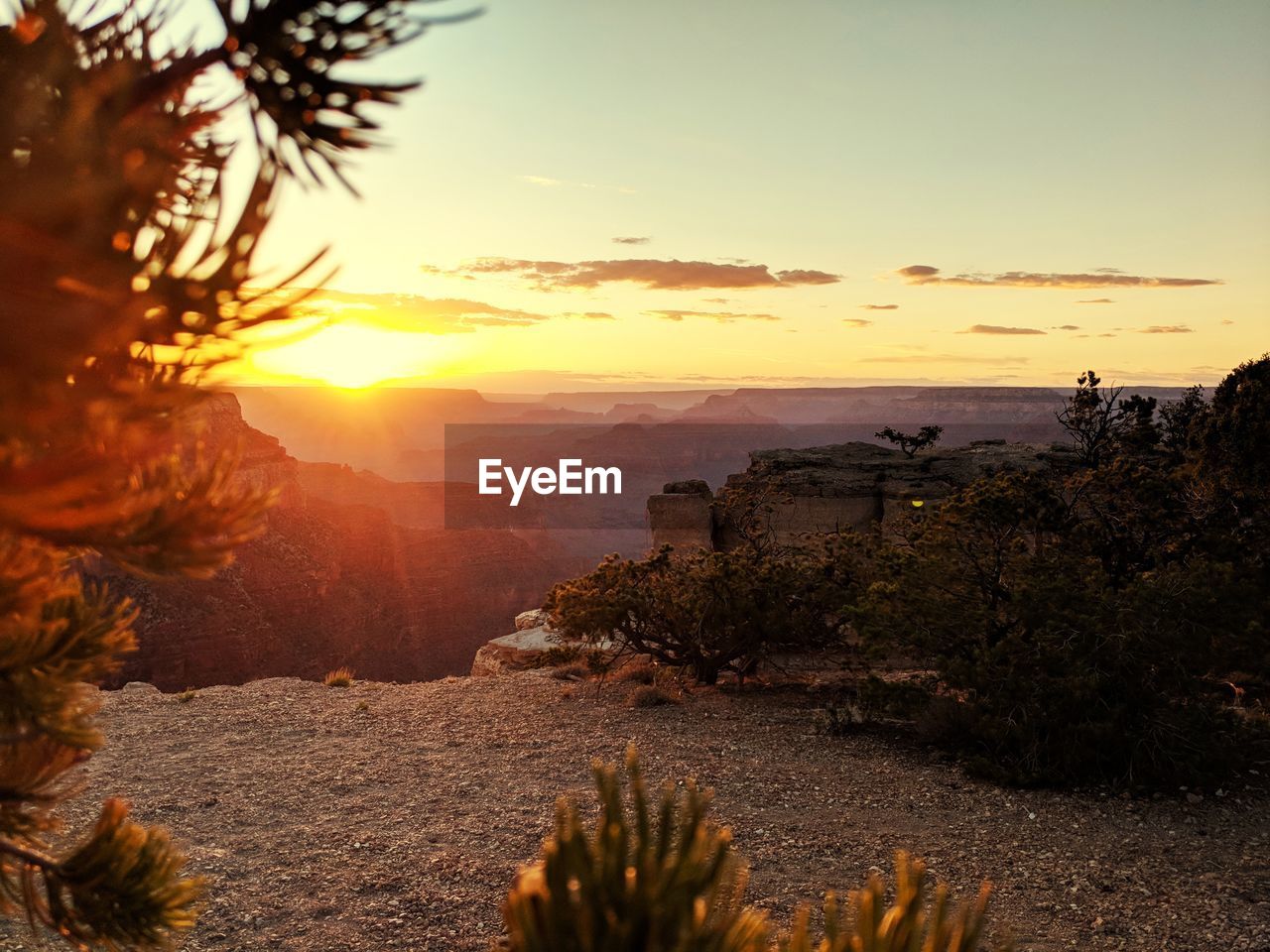 SCENIC VIEW OF SEA DURING SUNSET