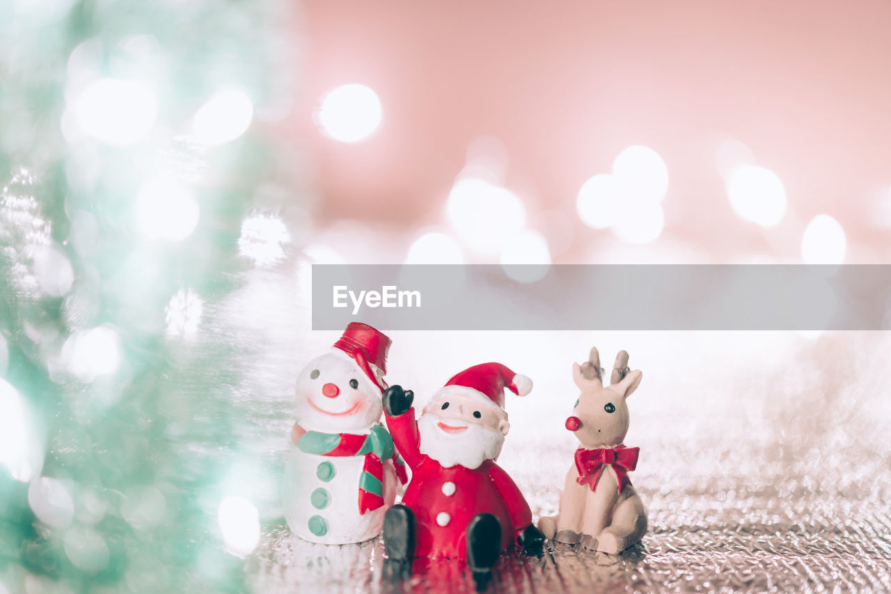 Close-up of illuminated christmas decoration