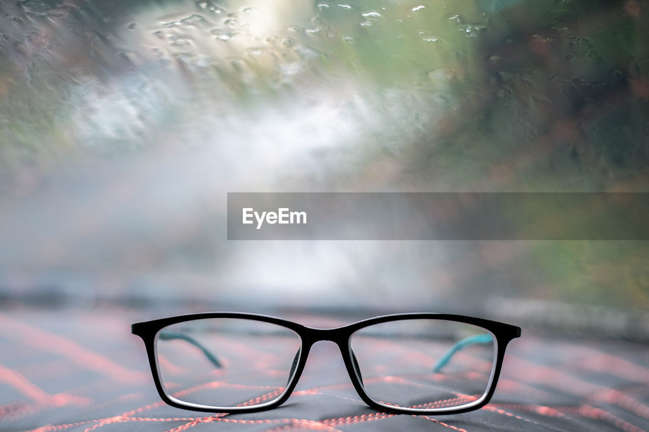 Close up of a eyeglasses