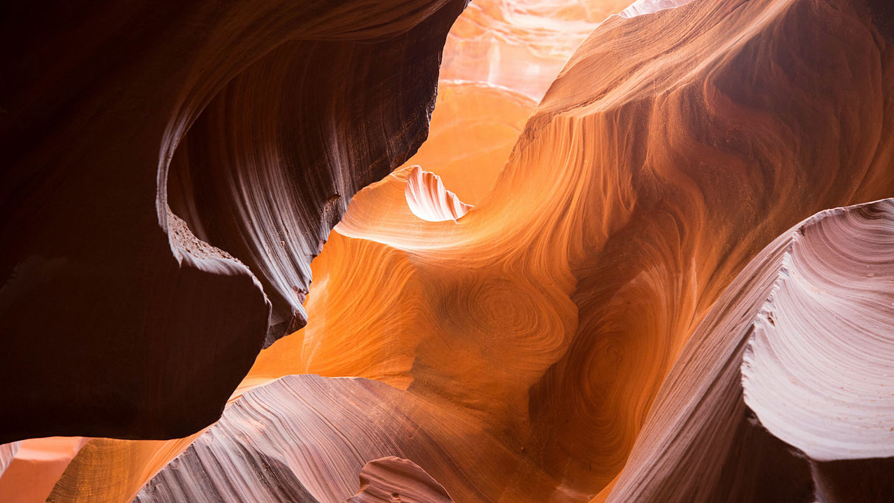 Rock formations in cave