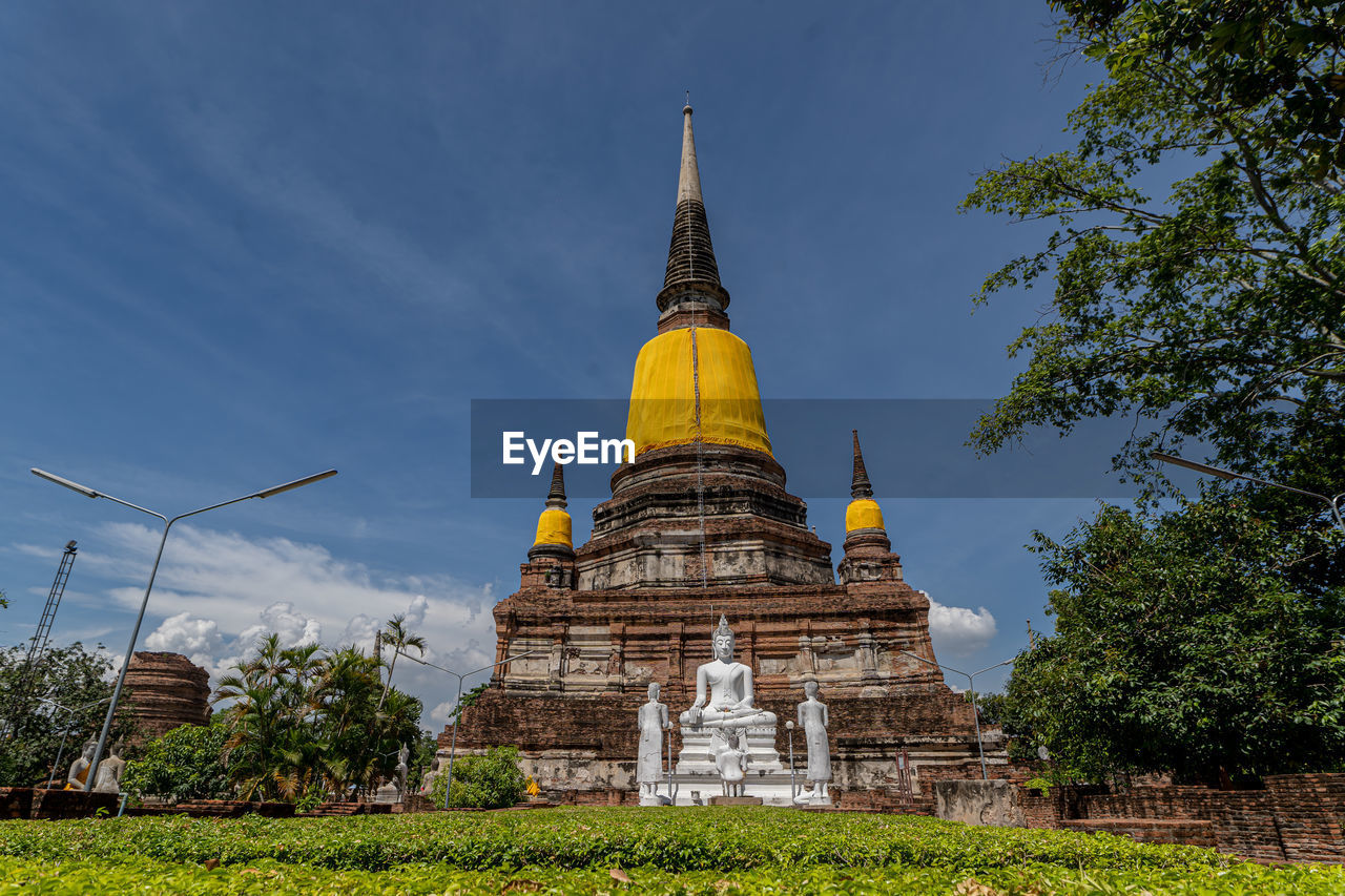 View of temple building against sky