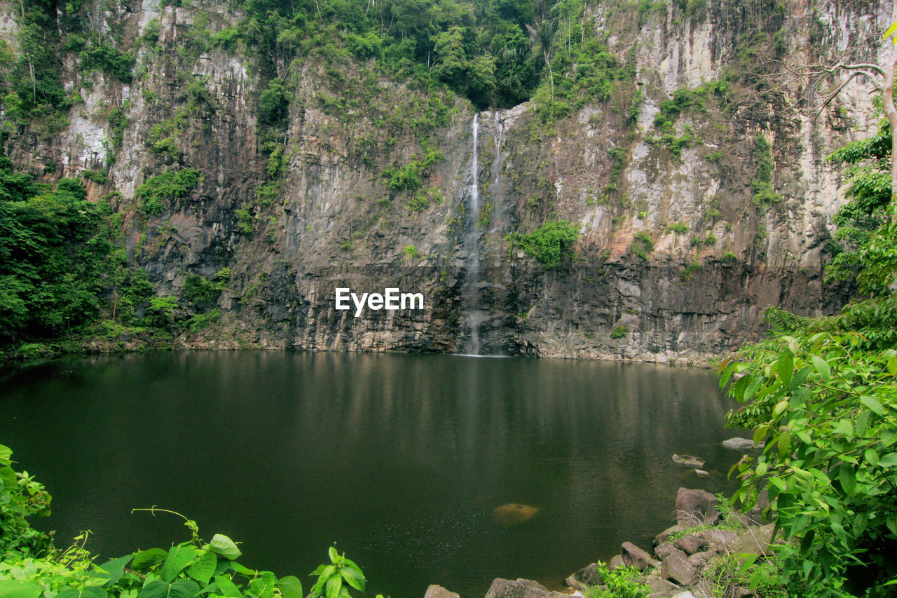 SCENIC VIEW OF WATERFALL