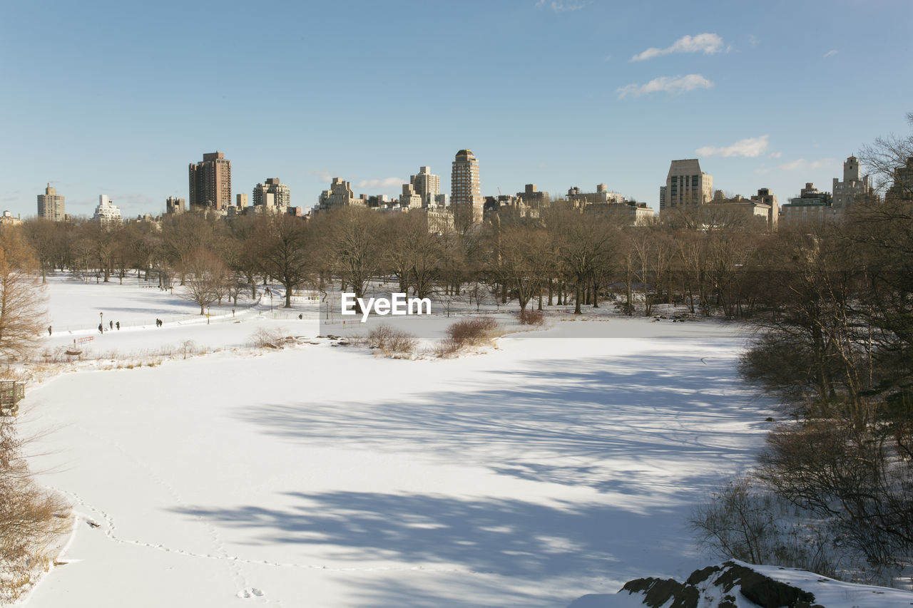 View of city during winter