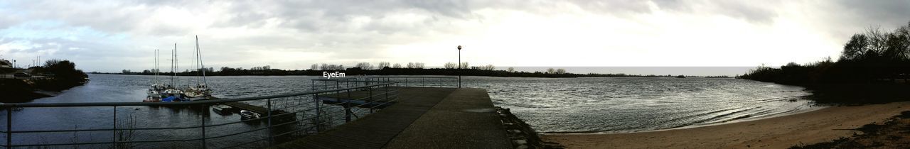 VIEW OF SEA AGAINST CLOUDY SKY